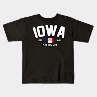 Iowa Collegiate Preppy Kids T-Shirt